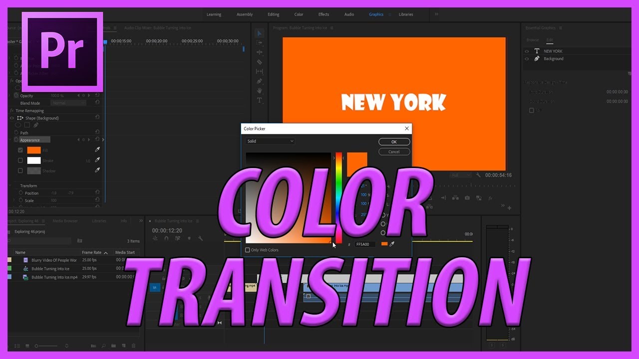 adobe premiere pro text transitions